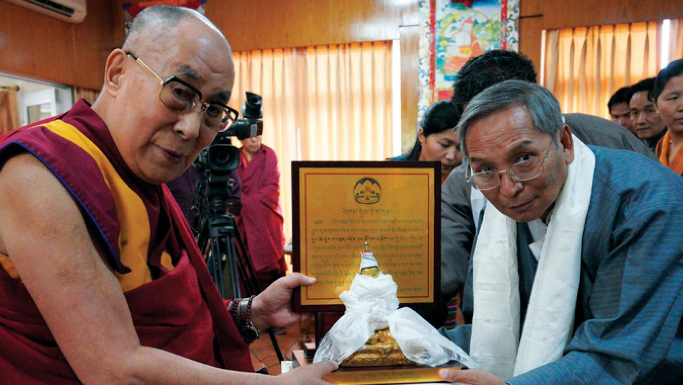 Tibet 1985 Atisha with HHDL